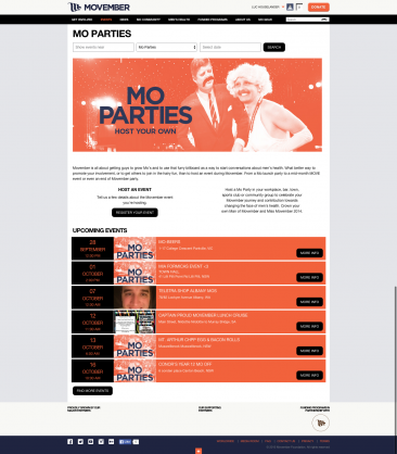 Movember Australia Events